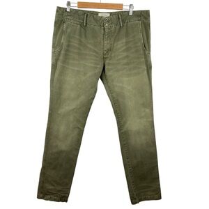PRPS Jeans Army Green Men’s Pants Size 36 Japanese Denim Straight Leg